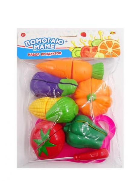 Помогаю Маме. Набор продуктов для резки на липучках "Овощи", 14 предметов